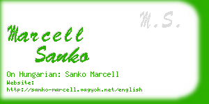 marcell sanko business card